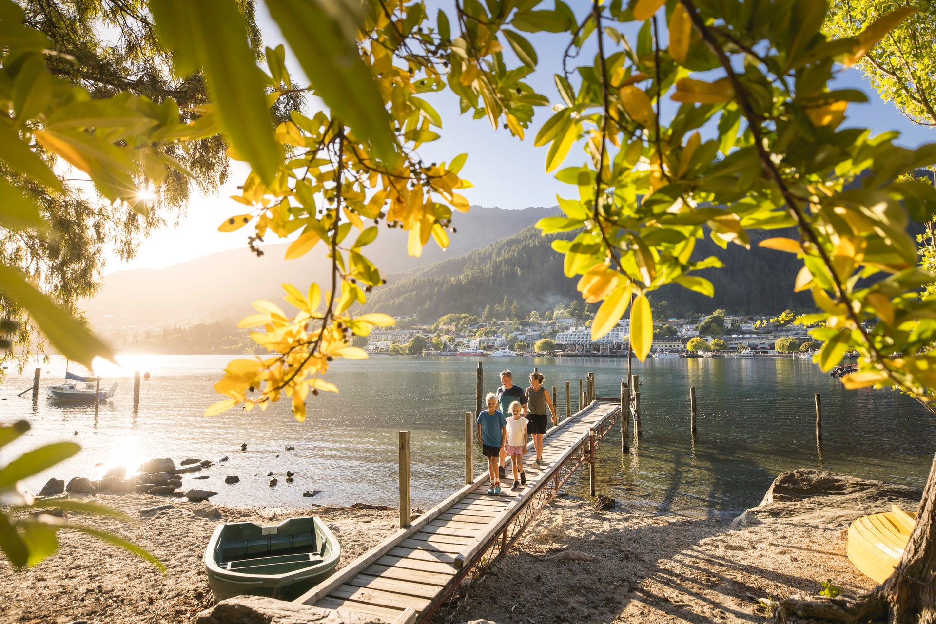 family-walking-on-pier