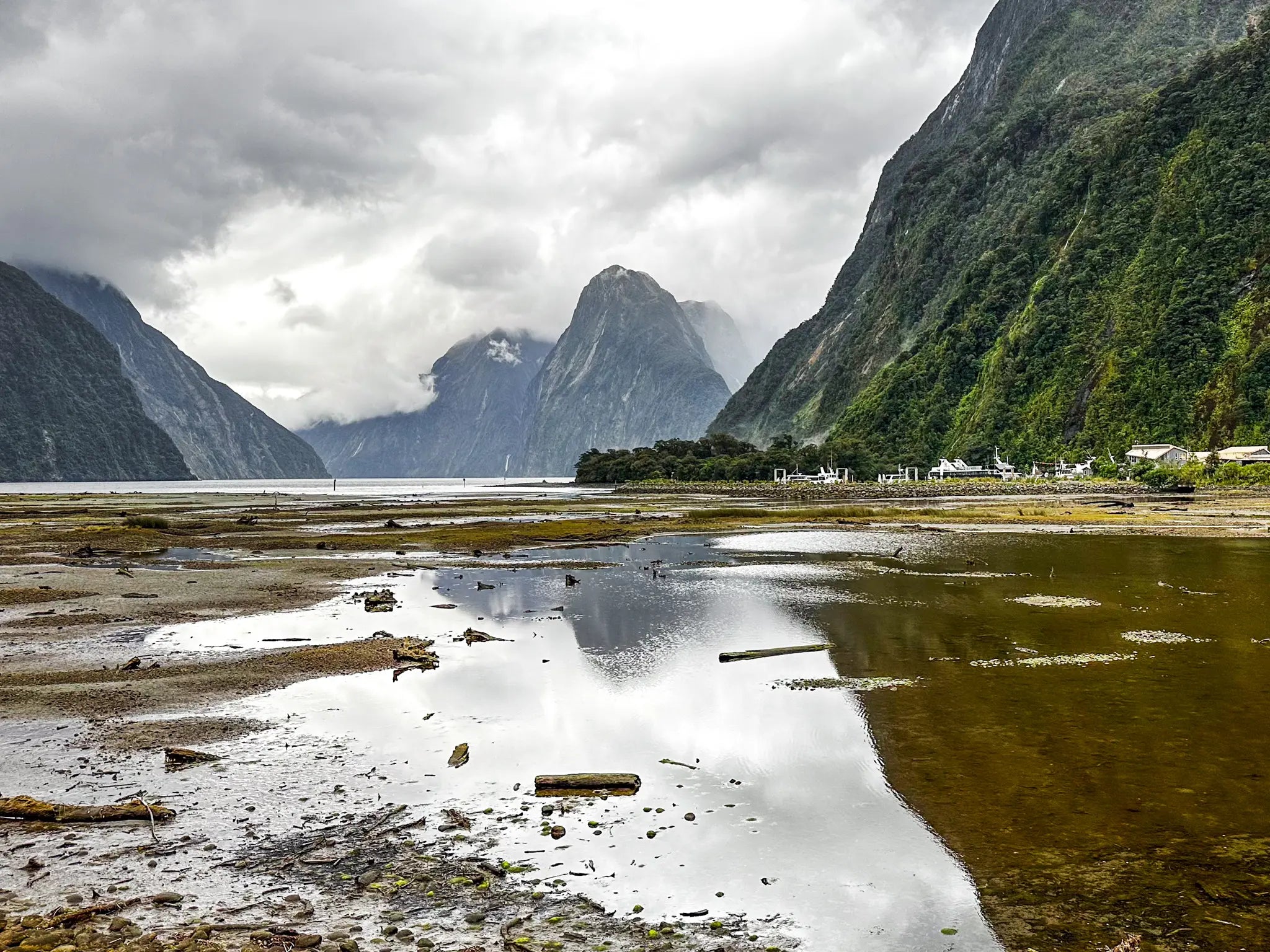 Reflection of Mitre Peak in low tide