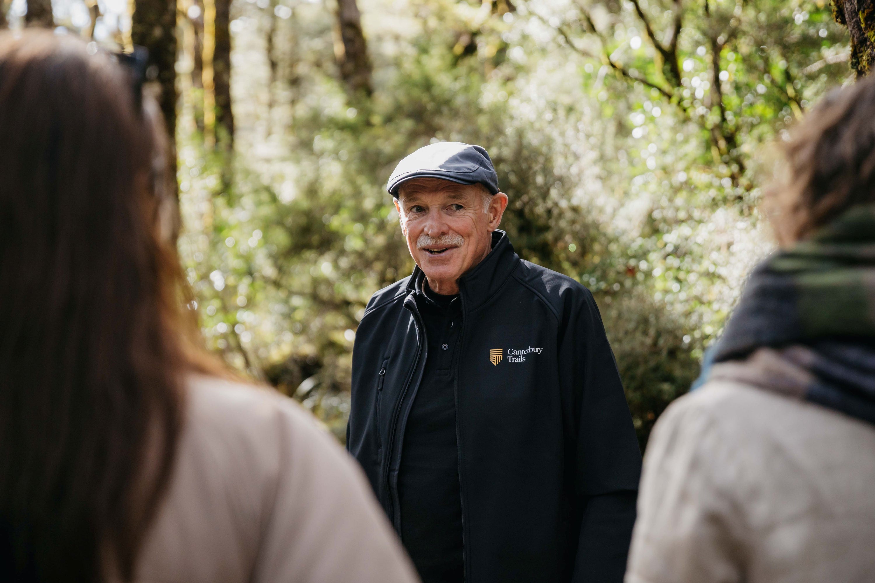 Our guide Hugo joking with guests